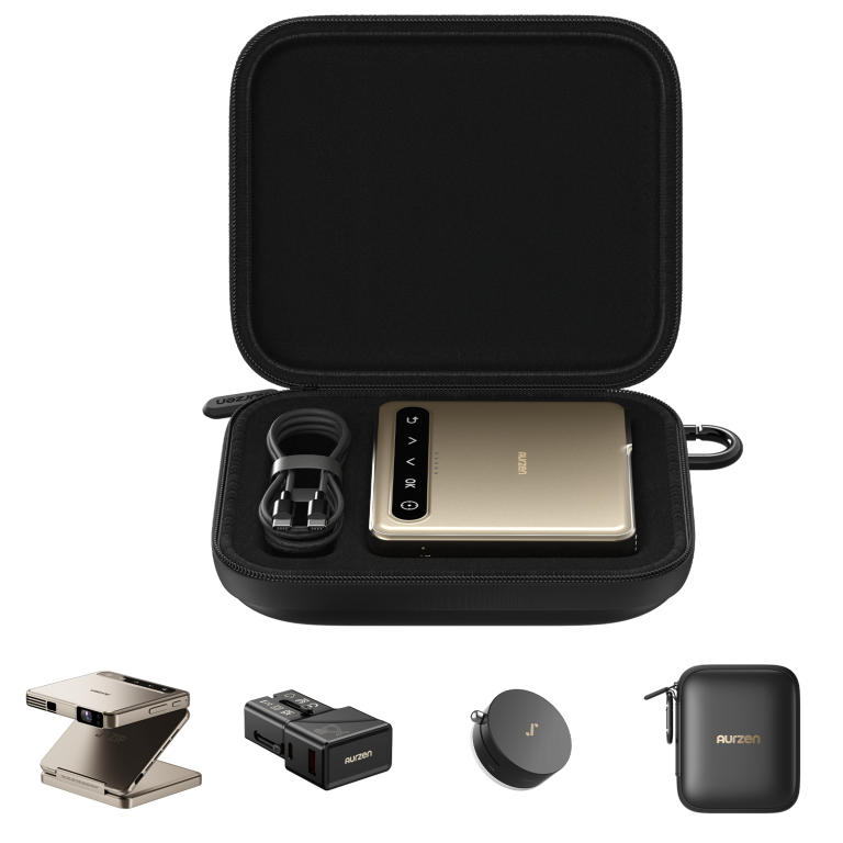 三つ折りプロジェクター 日常生活で便利なパートナー - Aurzen