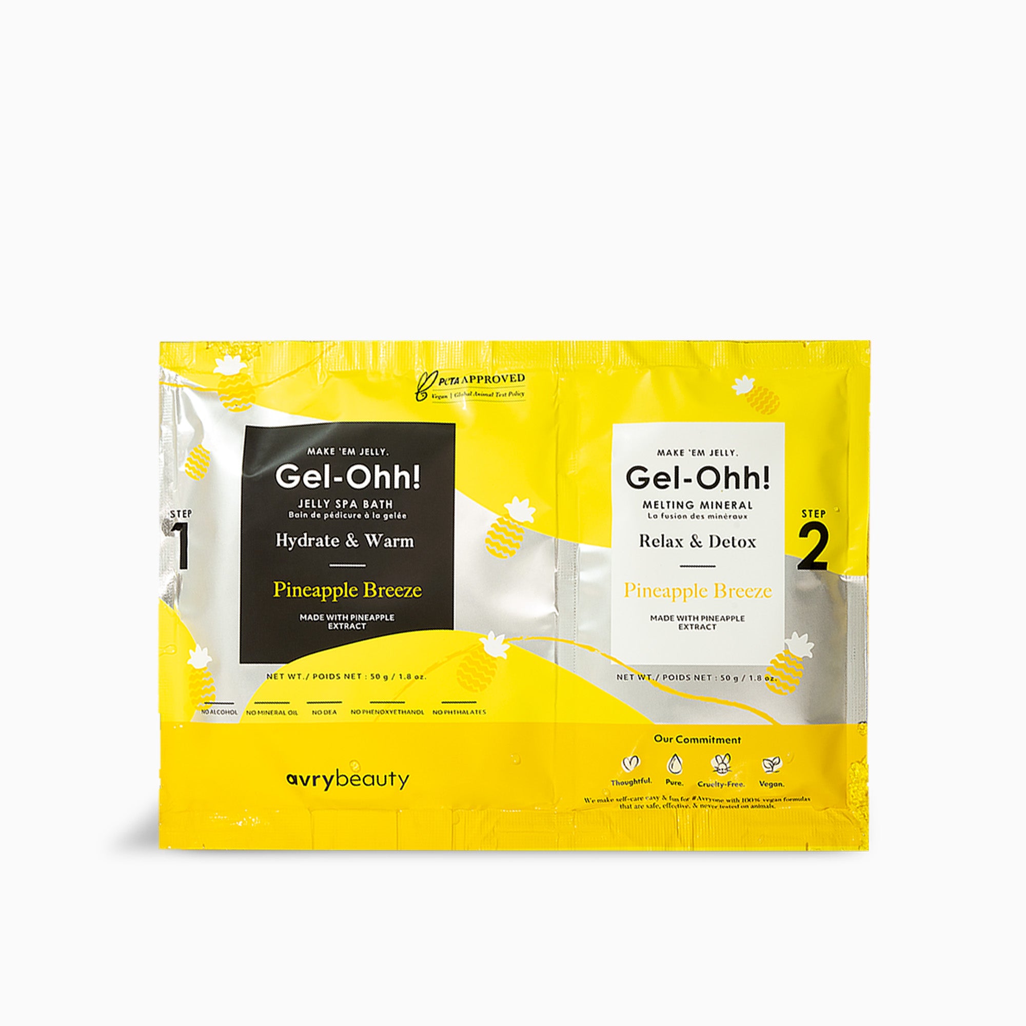 Pineapple Breeze Gel-Ohh Jelly Spa Pedicure Kit | AvryBeauty