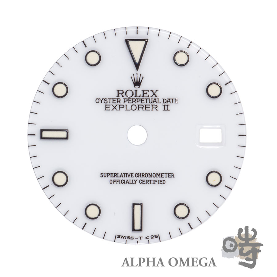 ロレックス エクスプローラー2 [16570] 白文字盤 針セット トリチウム