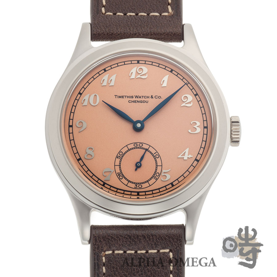 タイムディスウォッチ スモールセコンド 手巻 2301RS5 サーモンピンク
