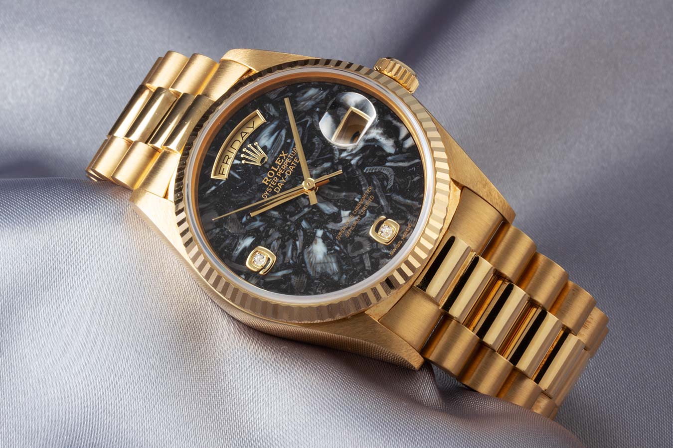 ロレックス デイデイト Ref.18038 ゴールド(YG) アンモナイト