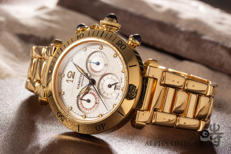 カルティエ パシャ 38mm クロノグラフ [W30140D1] 2000年前後 ブラウン