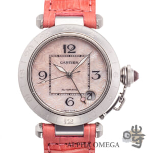 カルティエ パシャC GMT [W3107C99] ピンクシェル 2004年 クリスマス