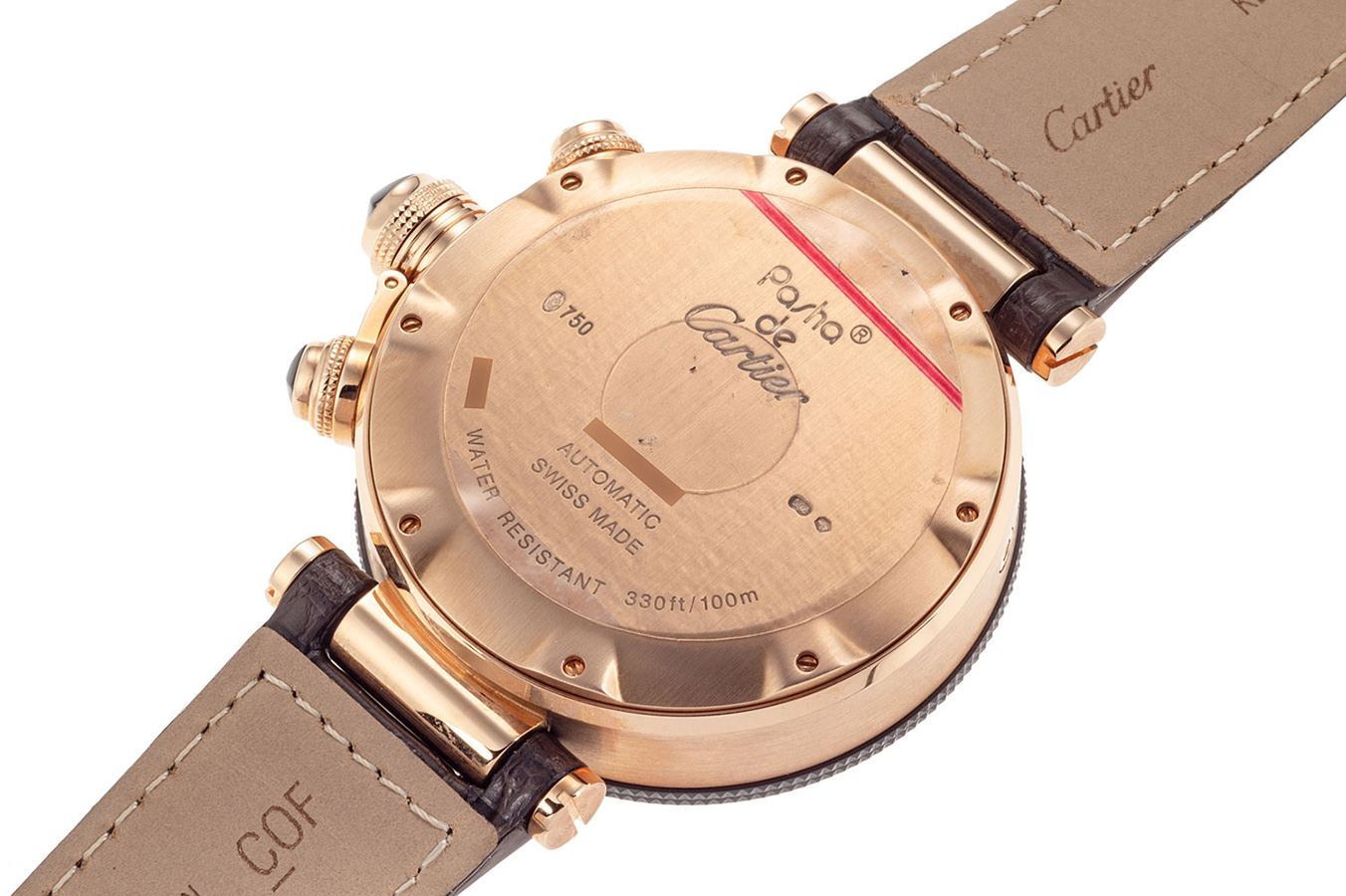 カルティエ パシャ シータイマー クロノグラフ ピンクゴールド Ref