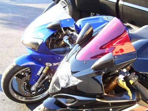 バイク ミラー AXXL スポッターミラー ホワイト バイクのミラーを