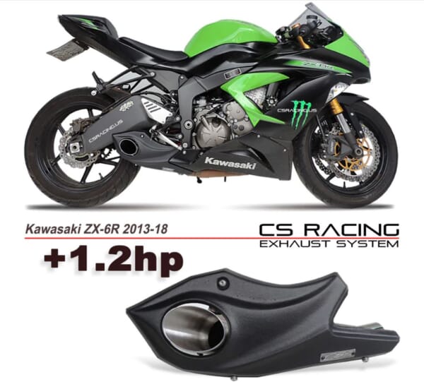CSRacing ZX-6R(13-18) アンダーマウントサイド出しマフラー！｜AxxL