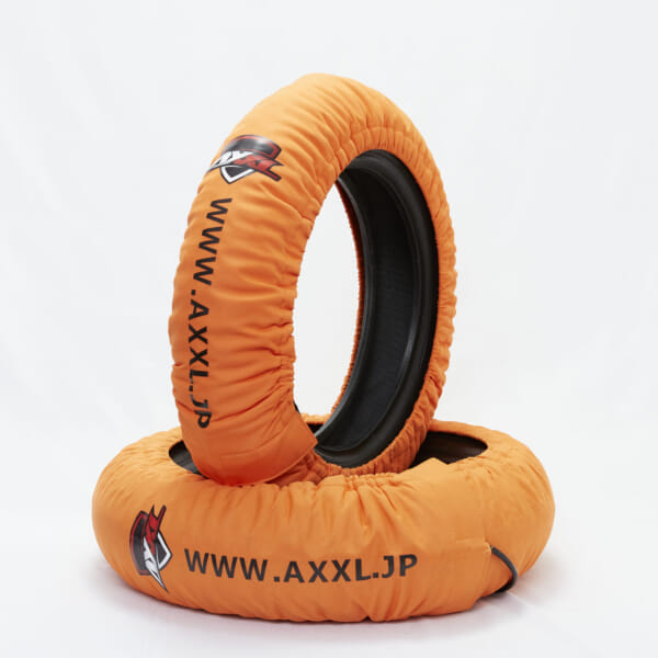 サーキットには必須 AXXL 12インチ 各色 タイヤウォーマー｜AxxL