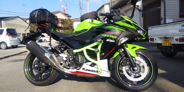 NINJA400(18-)へ CRAZY IRON スタントケージを施工しました| AxxL