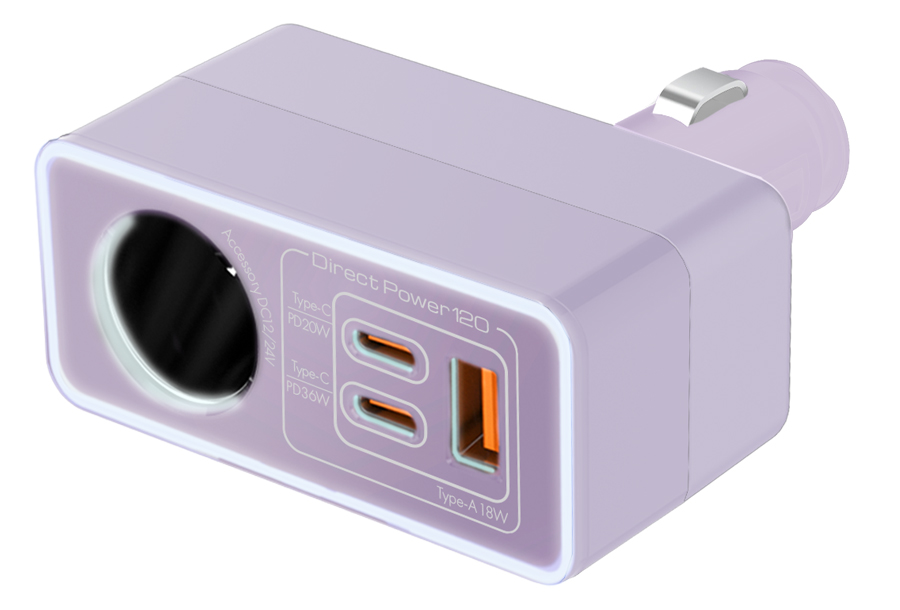 DCソケット+Type-C×2+USB-A充電器（X-381） | 株式会社アークス