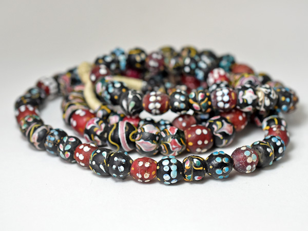 2004】ANTIQUEヴェネチアファンシーミックスビーズ一連ロング(約100Cm