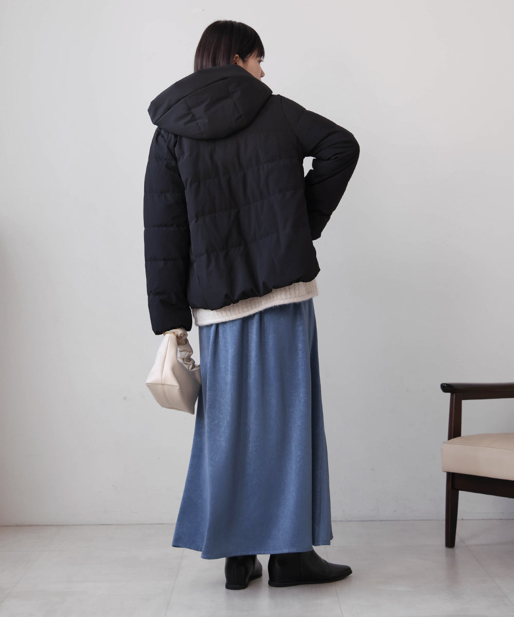 6 ROKU ショールフーデッドコート モカ パディングコート モンスター