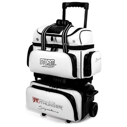Storm Rolling Thunder 4 Ball Roller Bowling Bag Signature White