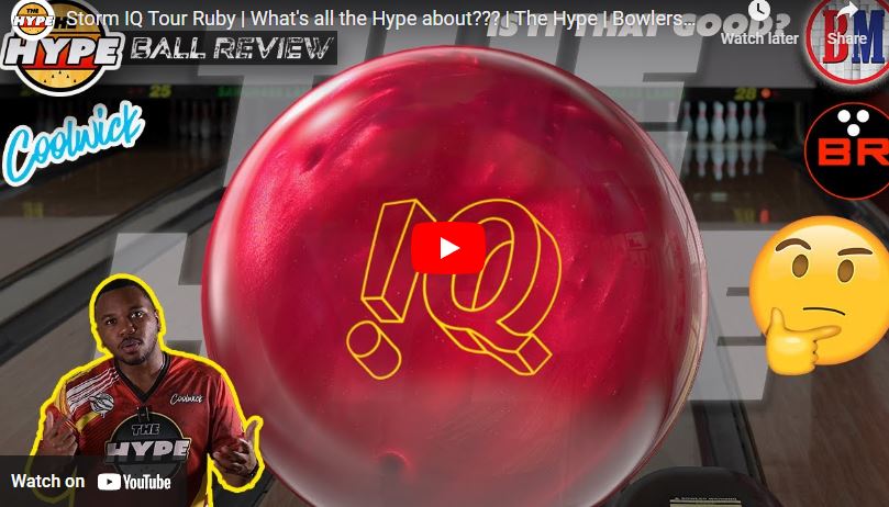 Storm IQ Tour Ruby Bowling Ball + FREE SHIPPING at BowlersMart.com