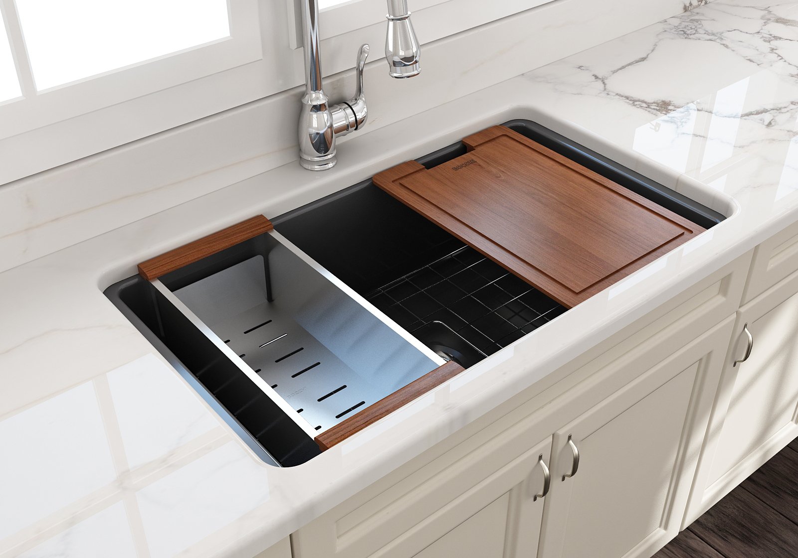 SOTTO STEP-RIM 34 Undermount Fireclay 34