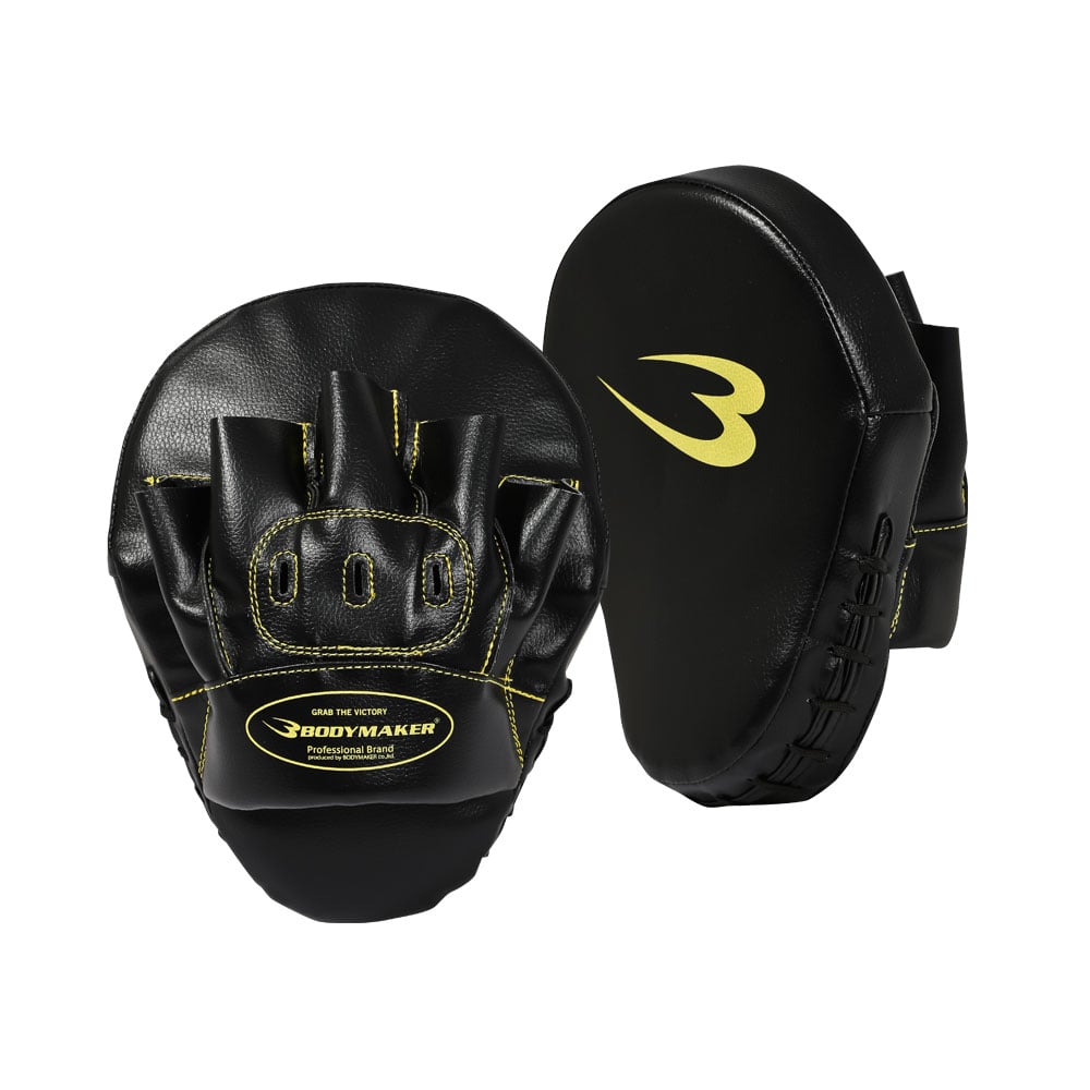 パンチングミットカーブ ブラック×ブラック KM105BKBK｜BODYMAKER