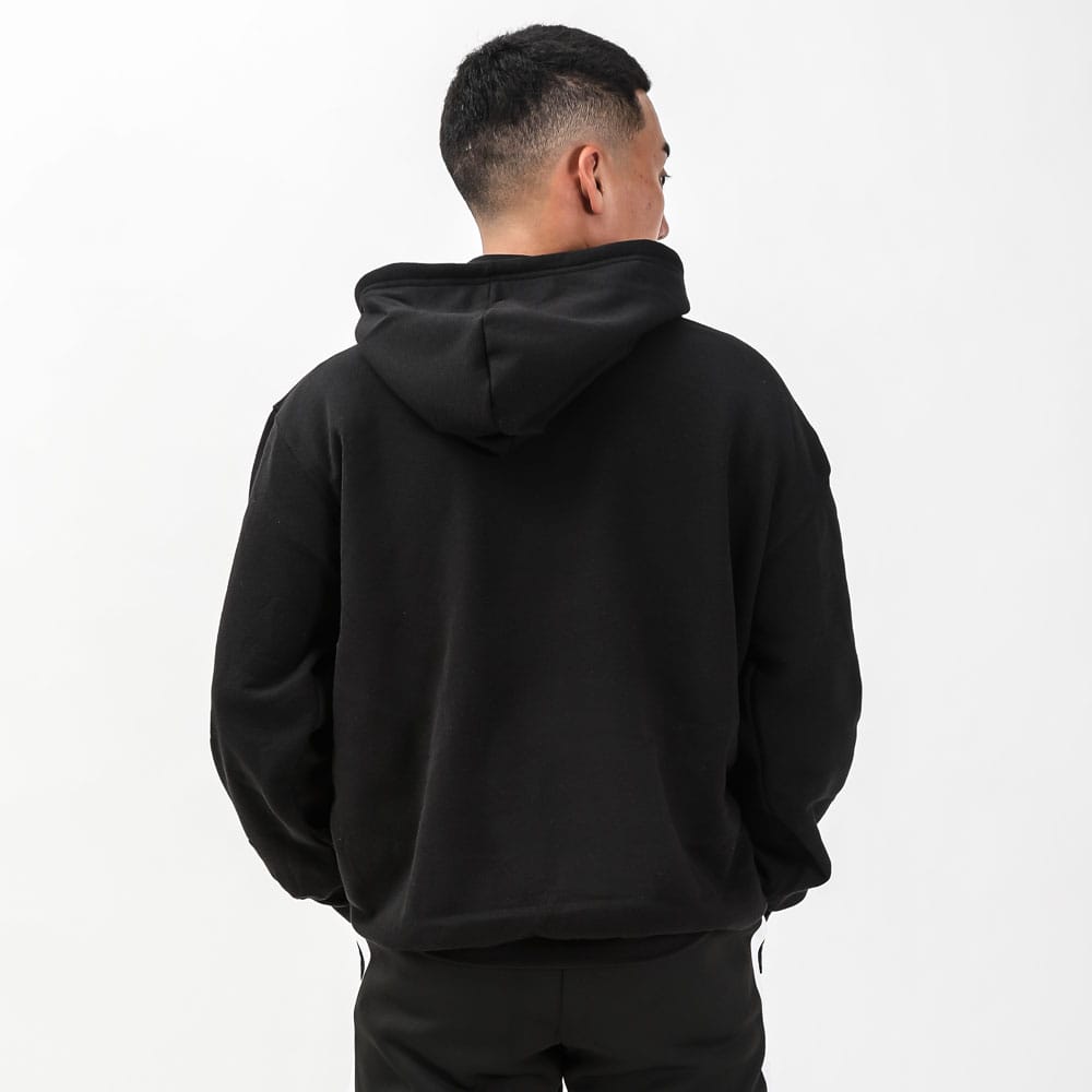 スウェット裏起毛パーカー BODYMAKERロゴ M ブラック