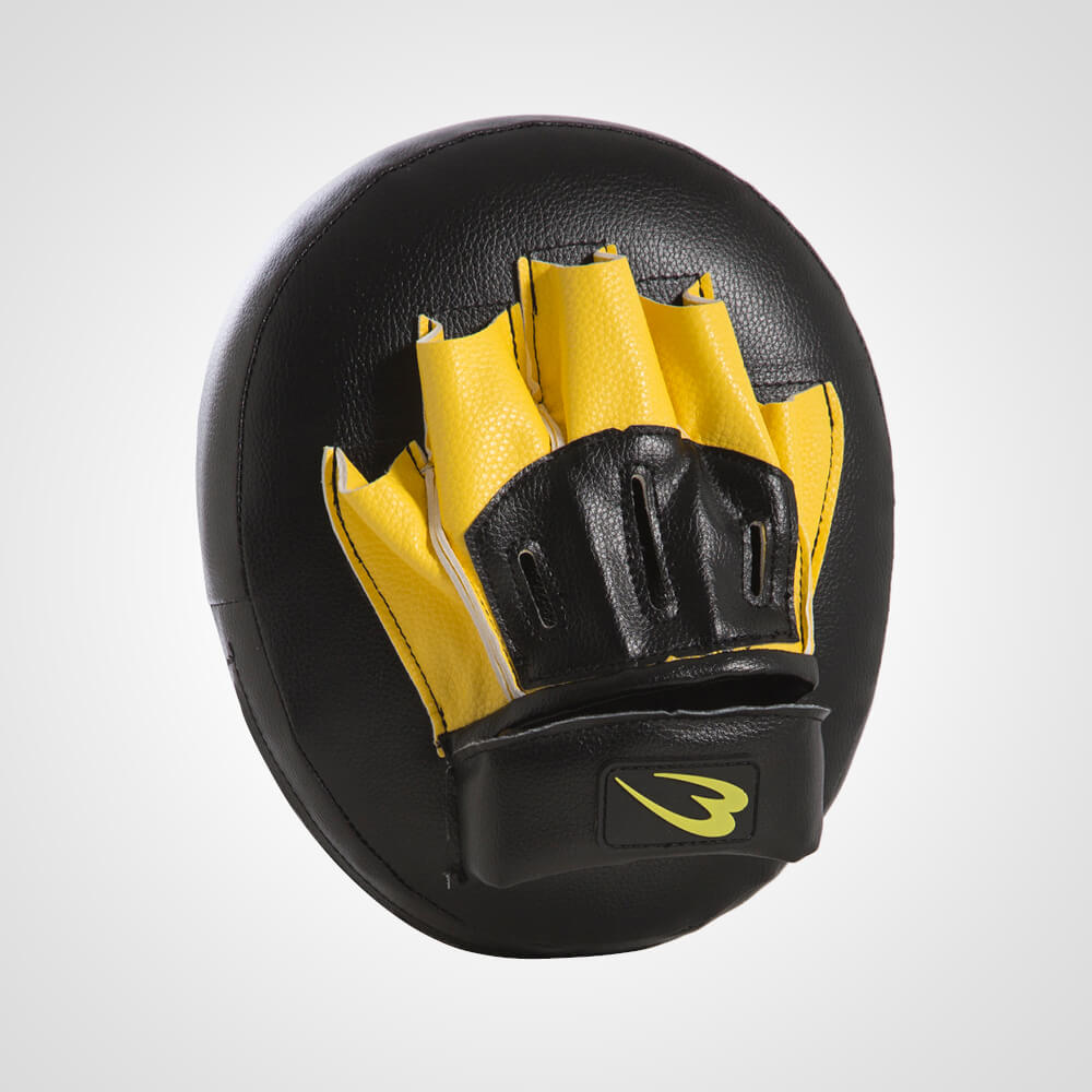 パンチングミットストライク ブラック×イエロー KM104BKYE｜BODYMAKER