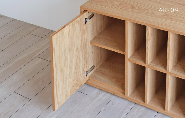 オーディオラック［AR-09］レコードを仕分けしやすく、しっかり収納