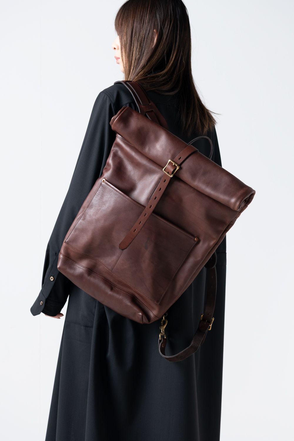vasco - 【26SS / 予約受付中】LEATHER ROLLTOP RUCKSACK [BROWN