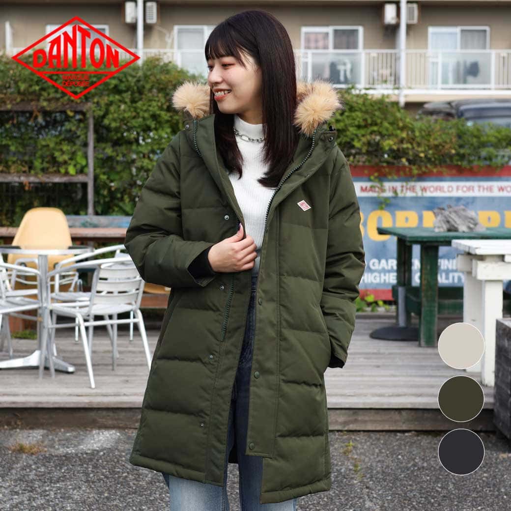 goa N-2B ミリタリー ジャケット (リアルファー付きフード) カーキ