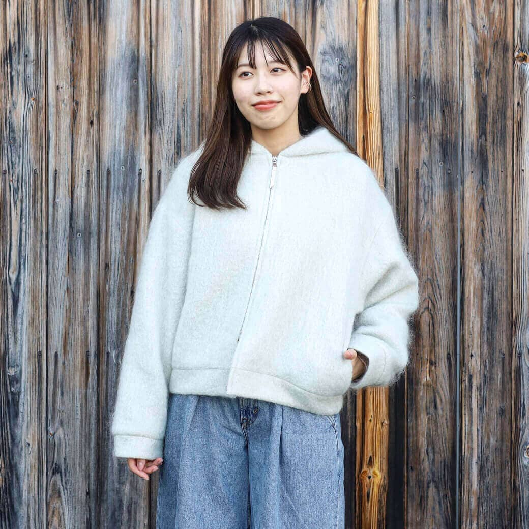 LE GLAZIK ル・グラジック ウール モヘヤ ジップ パーカー｜BORN FREE