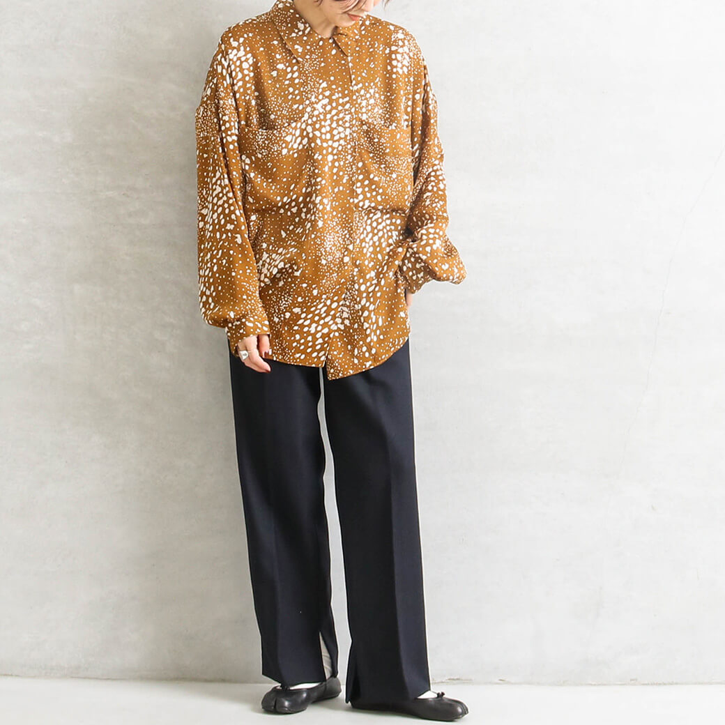 TODAYFUL トゥデイフル サテンドットシャツ｜BORN FREE ONLINE SHOP