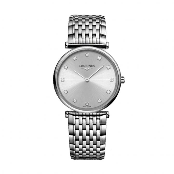 Longines La Grande Classique 29mm Women's Watch, Grey and Diamond
