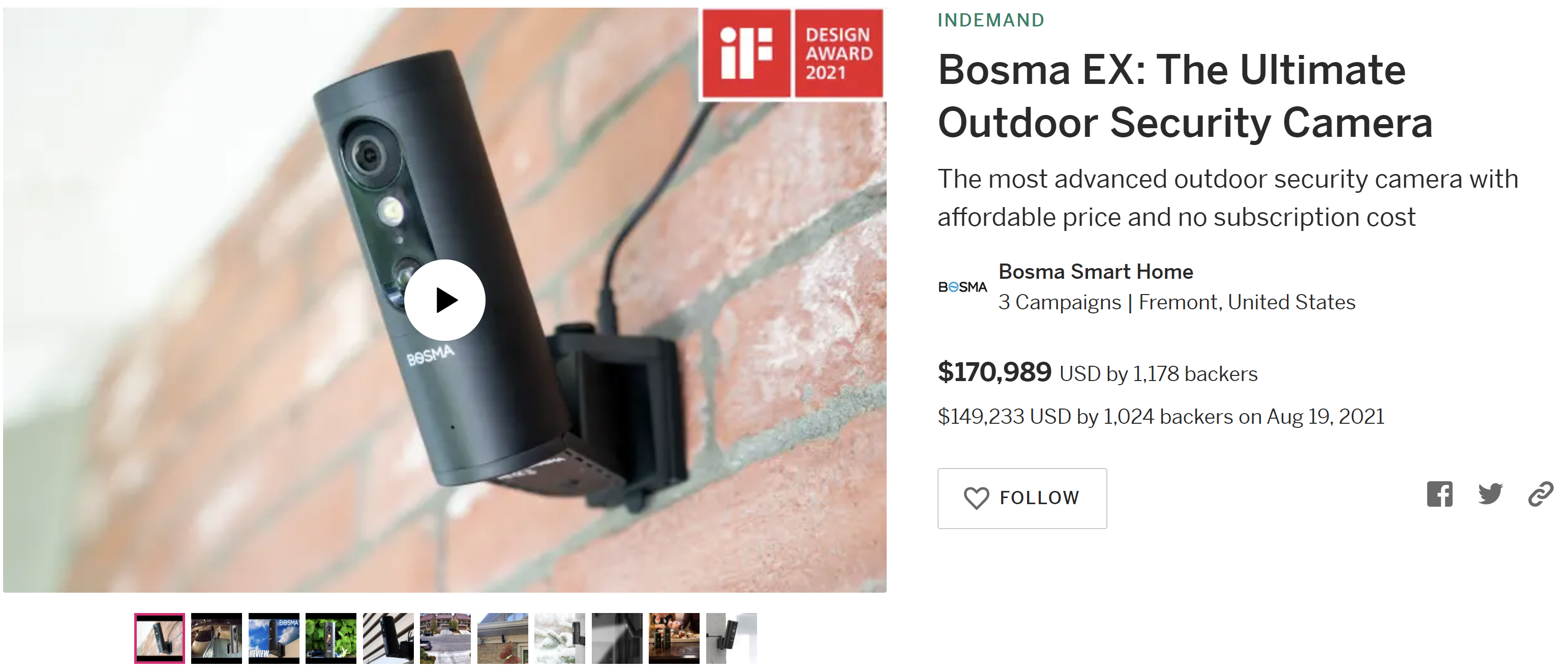 EX Camera Series – Bosma