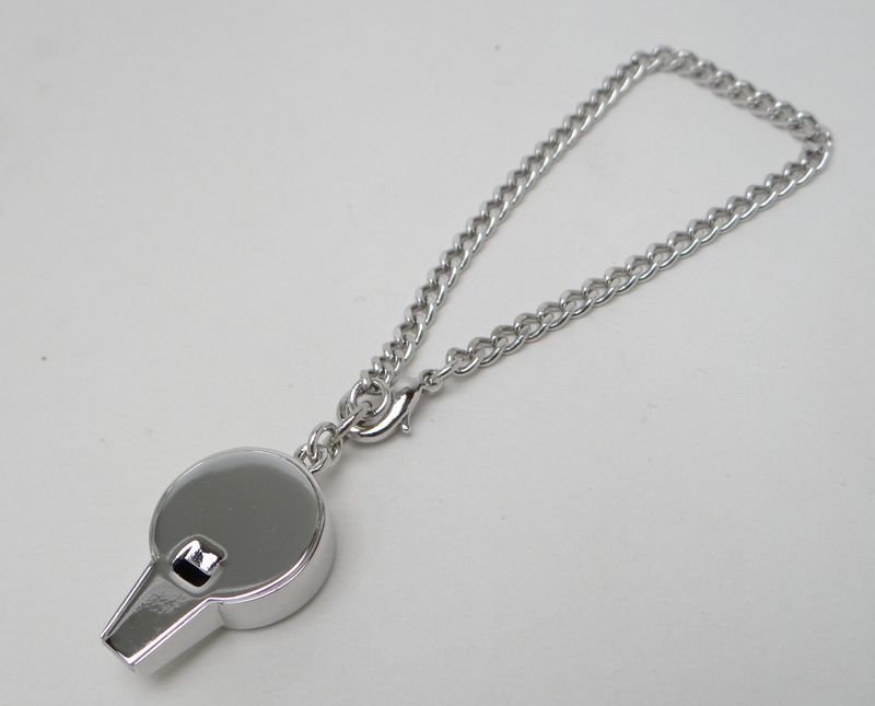 CELINE セリーヌ ホイッスル 笛 チャーム キーホルダー シルバー 未