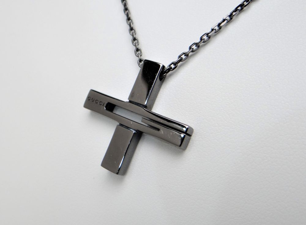 GUCCI グッチ Gモチーフ クロス 十字架 ネックレス ペンダント