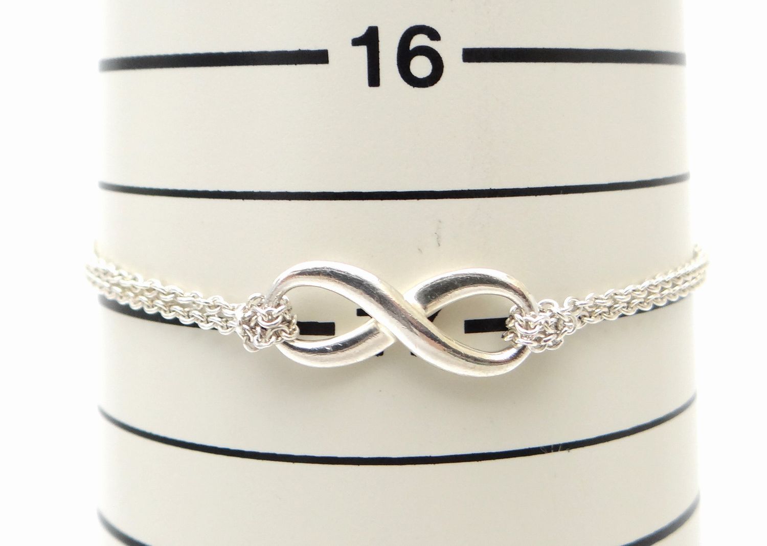 TIFFANY&CO. ティファニー インフィニティ ブレスレット Wチェーン 腕