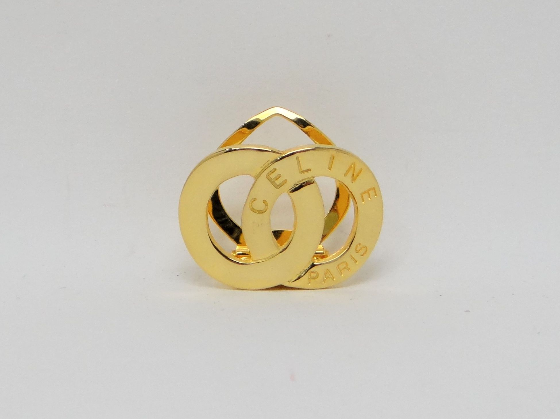 CELINE セリーヌ スカーフリング ゴールド 美品 商品詳細｜高級