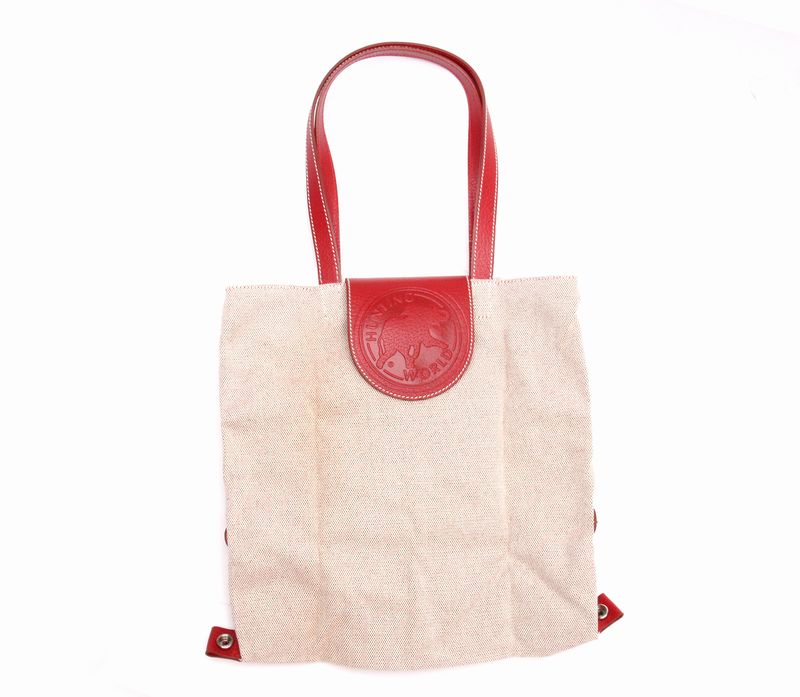 HUNTING WORLD ハンティングワールド 折りたたみトートバッグ レッド