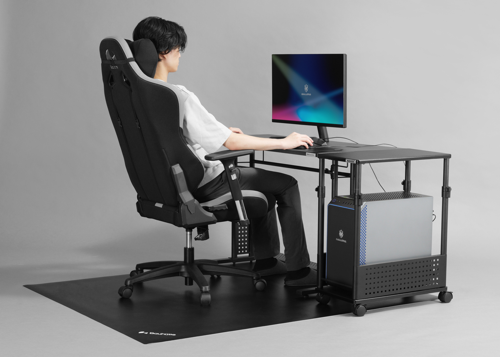 昇降式L字デスク コンパクト BHD-550H | Bauhütte®