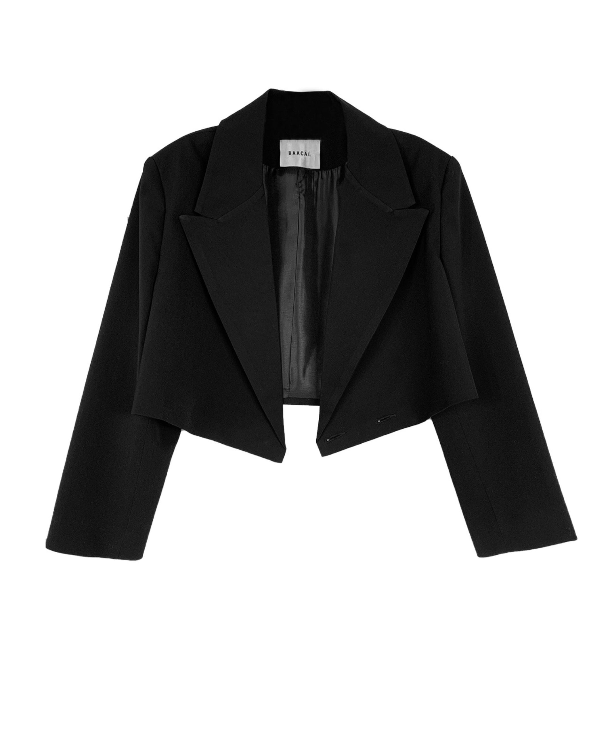 Cropped Blazer - Black – Baacal