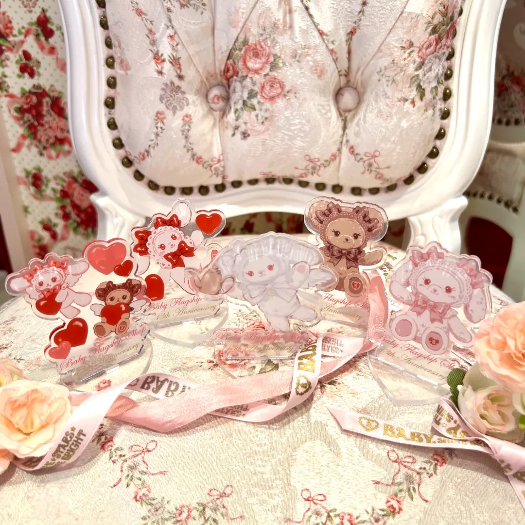 BABY本店 13th Anniversary記念♡ハートエプロン（オフシロ×ピンクロゴ