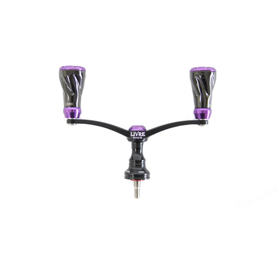 リブレ ウイング ダブルハンドル 92mm フォルテノブ ブラックパープル