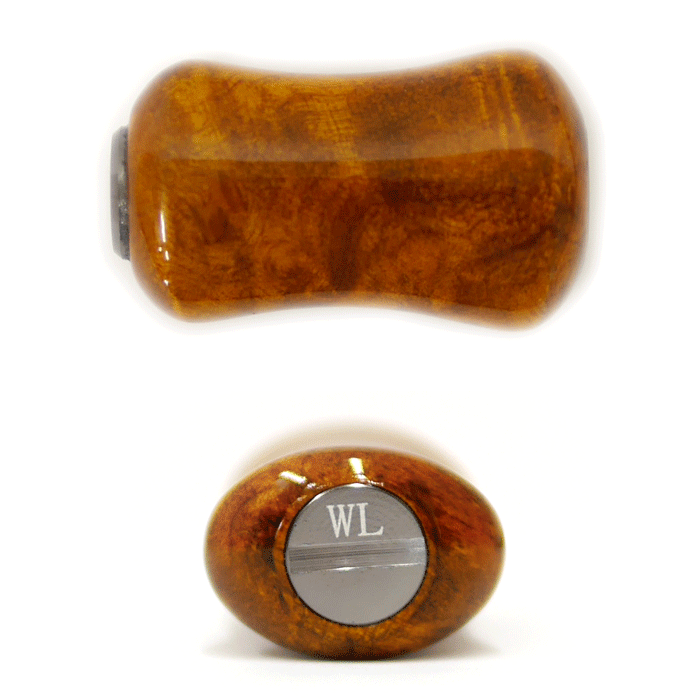 ウォーターランド ウッドハンドルノブ2 平型/I型 - 【バス・トラウト