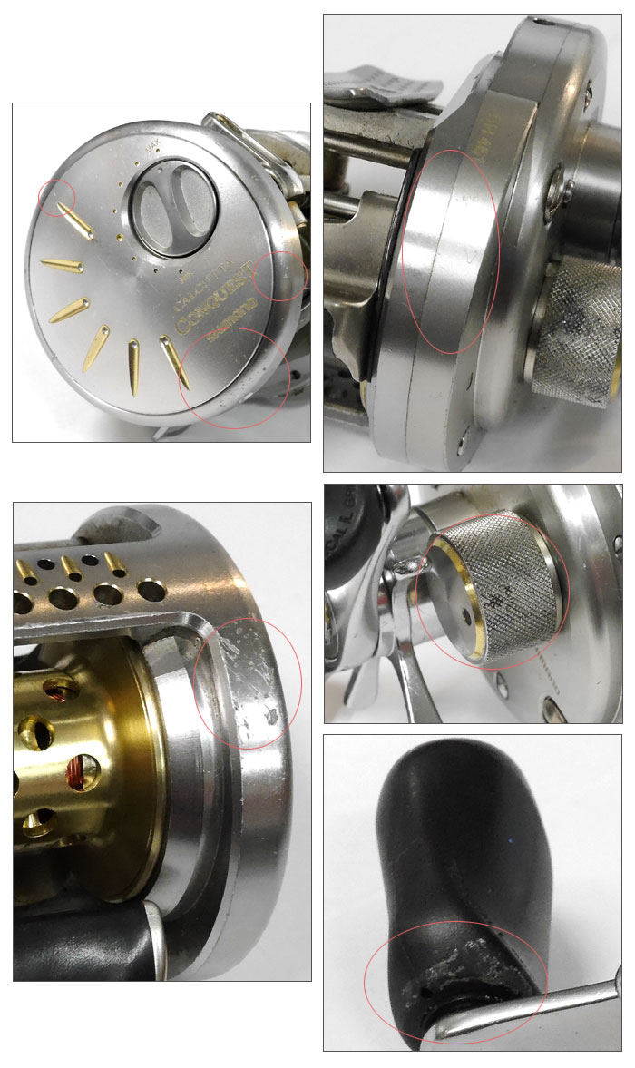 中古品】 シマノ 03カルカッタコンクエスト 201DC 左巻き SHIMANO