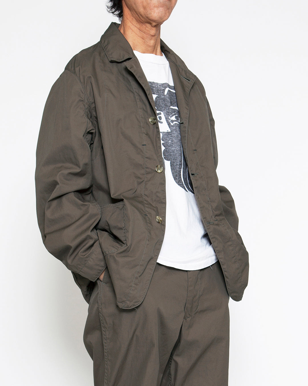 CJ002・UTILITY WORK COAT / Pewter – THE CORONA UTILITY