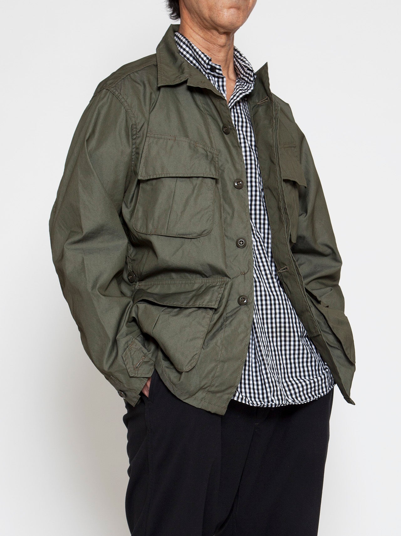 CJ096・Jungle Jacket / USMC M-51 NYCO Blocks - OD – THE CORONA UTILITY