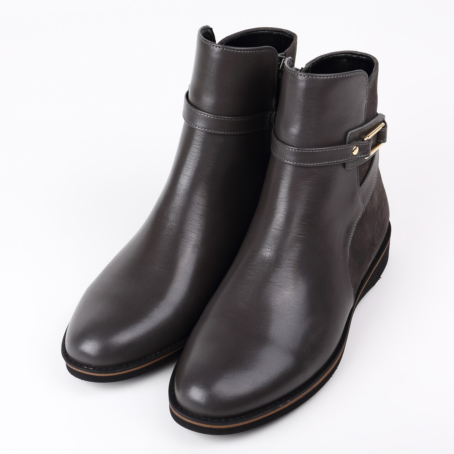 BARCLAY(バークレー)デザインショートブーツ ネイビー｜BARCLAY