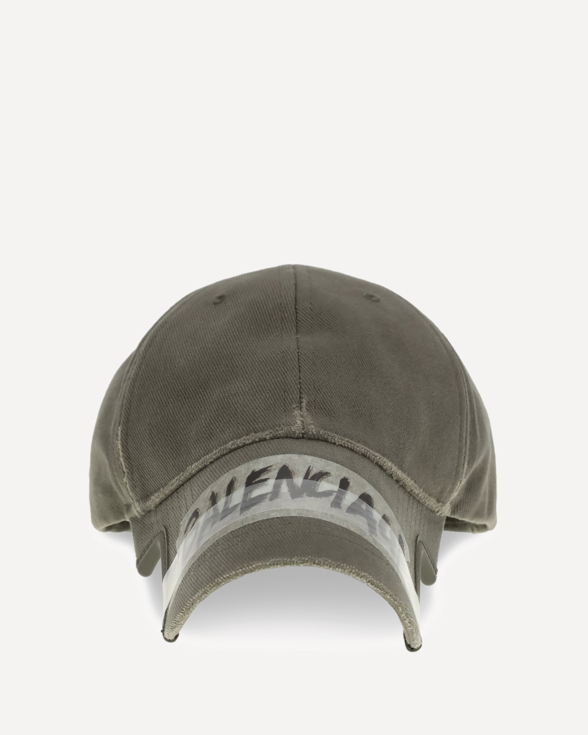 BALENCIAGA Masking Tape Baseball Hat KHAKI | Base Blu