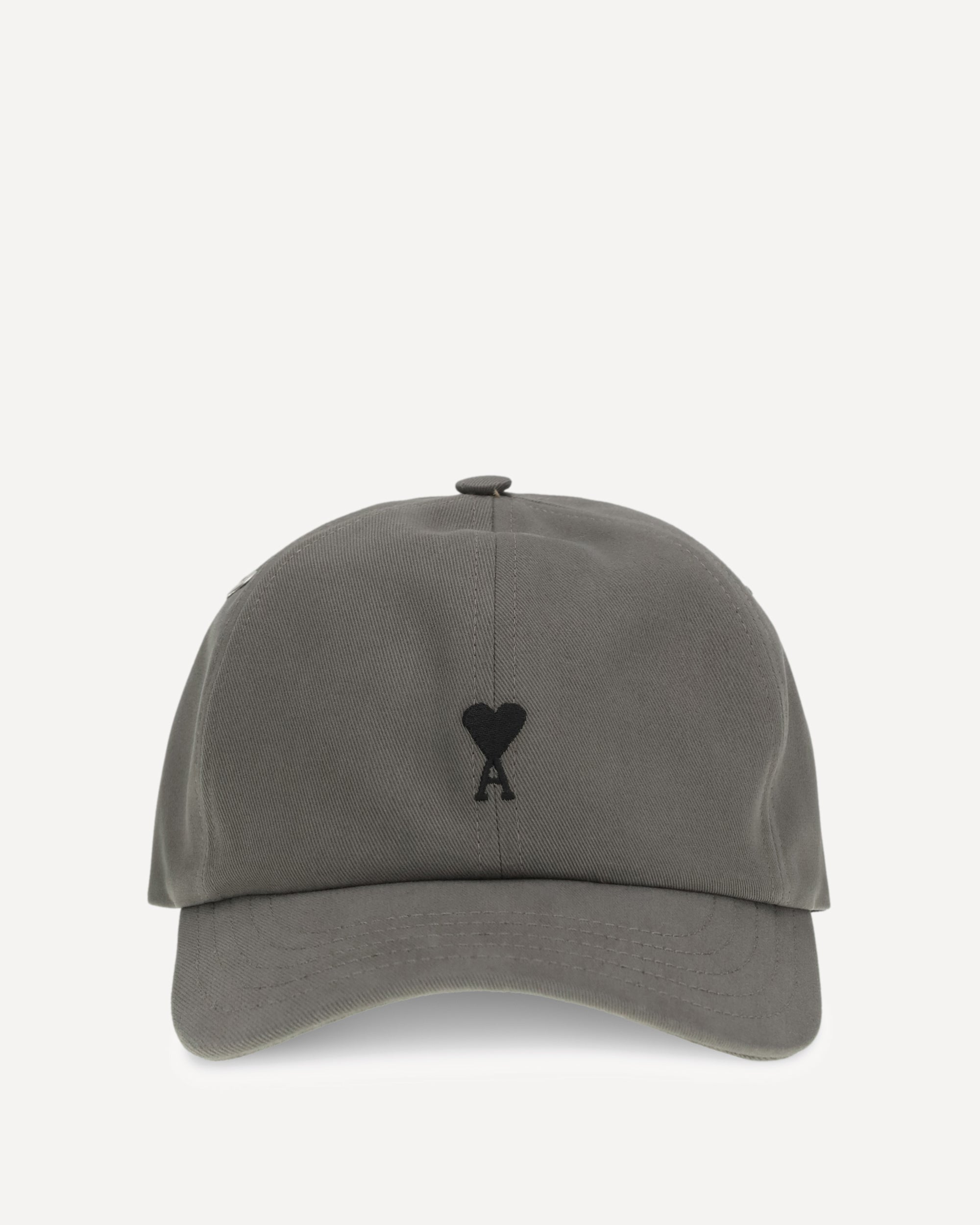 AMI PARIS Cotton Baseball Hat GREY | Base Blu