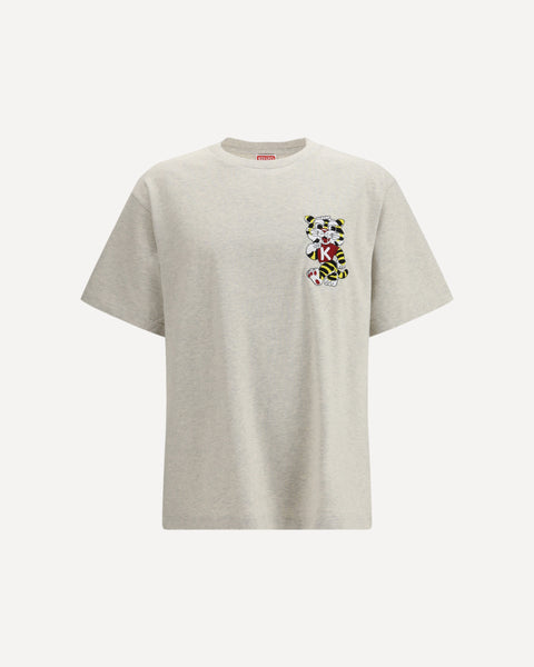 KENZO Wild Tiger motif embroidered on the chest oversized T-shirt