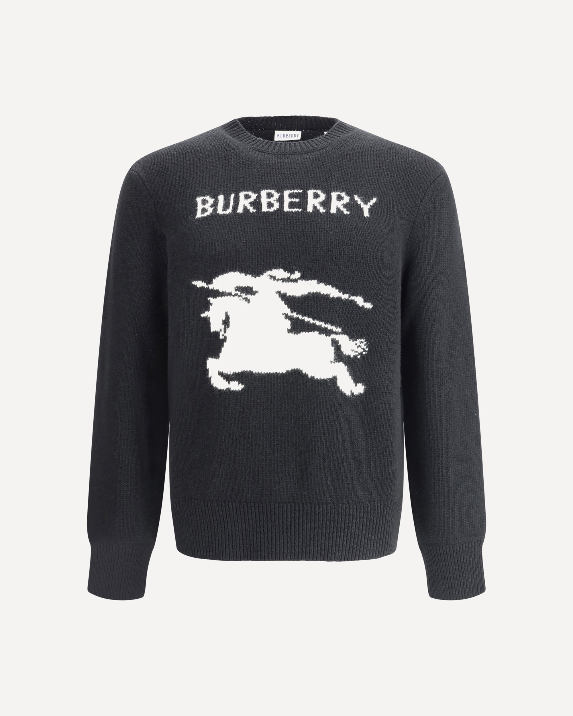 BURBERRY Burberry's Equestrian Knight logo sweater BLACK | Base Blu
