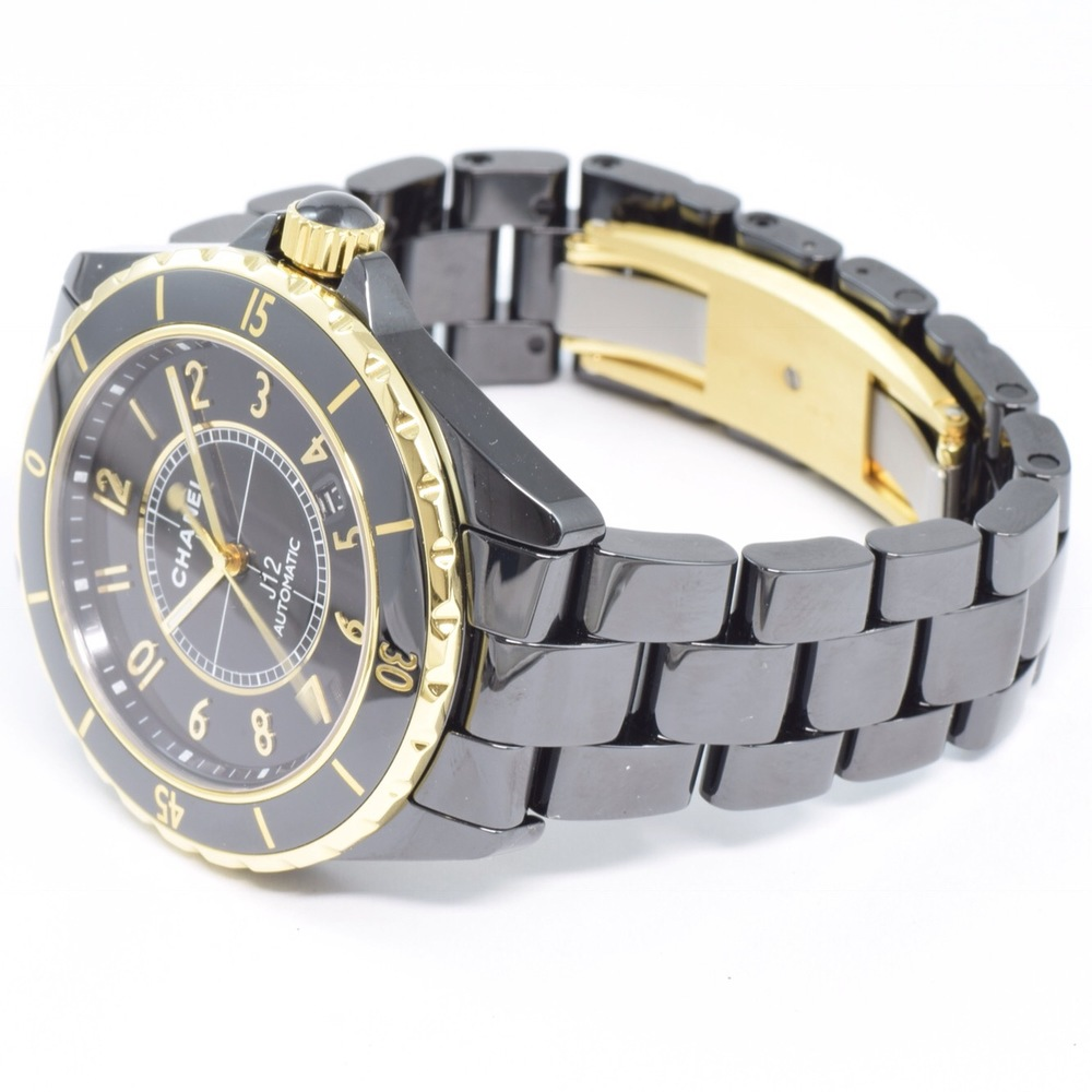 中古 シャネル J12-42 イエローゴールド ブラック セラミック | 商品