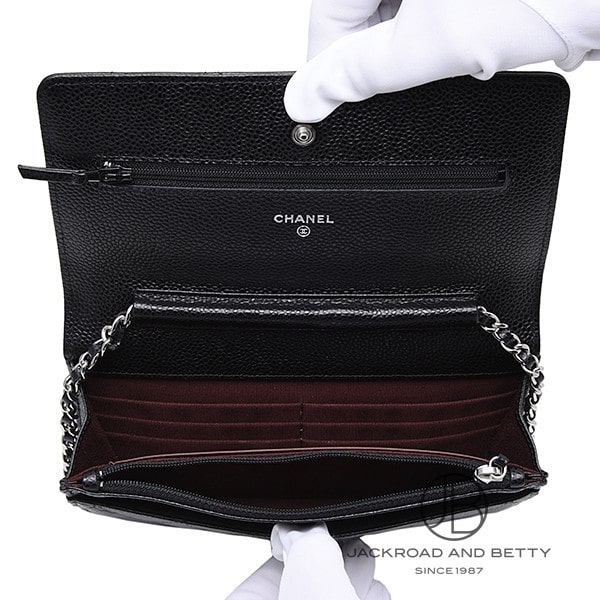 チェーンウォレット 長財布 ブラック 黒[A33814] Chain Wallet