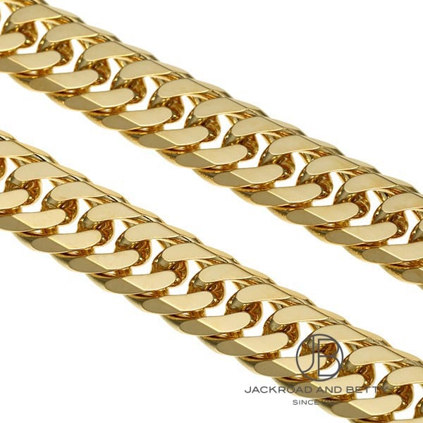 K18 6面 ダブル 55g 55cm ネックレス 造幣局刻印有り[] Kihei Gold