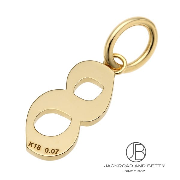 K18 ナンバー ダイヤモンド ペンダントトップ No.8[] K18 Number